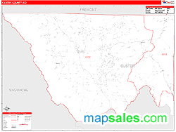 county zip map custer wall code maps colorado