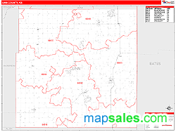 Linn County Zip Code Wall Map