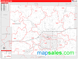 county zip map greene wall code mo maps missouri