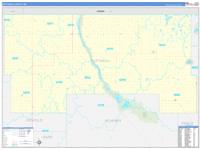 Bottineau, Nd Carrier Route Wall Map