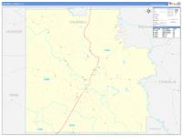 Caldwell Parish (), La Carrier Route Wall Map