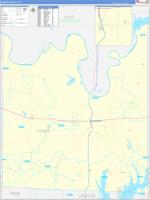 Cooke, Tx Carrier Route Wall Map