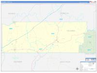 Escambia, Al Carrier Route Wall Map