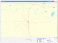 Gaines, Tx Carrier Route Wall Map