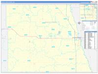 Grand Forks, Nd Wall Map Zip Code