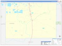 Hardee, Fl Carrier Route Wall Map