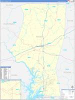 Iredell, Nc Wall Map Zip Code
