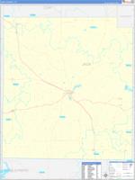 Jack, Tx Carrier Route Wall Map