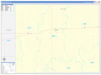 Kiowa, Ks Carrier Route Wall Map