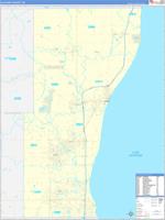 Ozaukee, Wi Carrier Route Wall Map