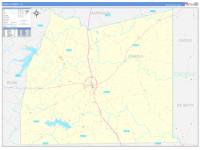 Panola, Tx Carrier Route Wall Map
