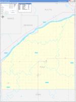 Polk, Ne Carrier Route Wall Map