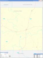 Shackelford, Tx Carrier Route Wall Map