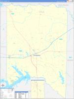 Titus, Tx Carrier Route Wall Map