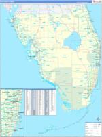 Florida Southern Wall Map
