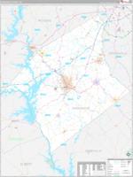 Anderson, Sc Carrier Route Wall Map