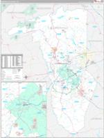 Greenville, Sc Carrier Route Wall Map