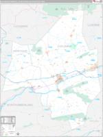 Bloomsburg Berwick Metro Area Wall Map
