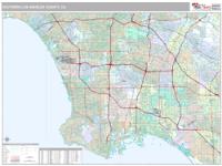 Southern Los Angeles Metro Area Wall Map