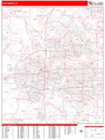 Fort Worth Wall Map Zip Code