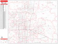 Oklahoma City Wall Map Zip Code