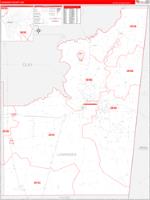 Lowndes, Ms Wall Map Zip Code