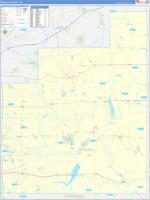 Geauga, Oh Wall Map Zip Code