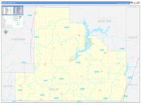 Shelby, Il Wall Map Zip Code