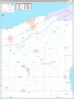 Ashtabula, Oh Carrier Route Wall Map