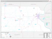 Atchison, Ks Carrier Route Wall Map