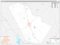 Bee, Tx Carrier Route Wall Map
