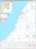 Berrien, Mi Carrier Route Wall Map