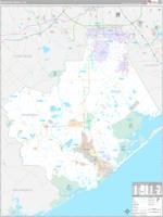 Brazoria, Tx Carrier Route Wall Map