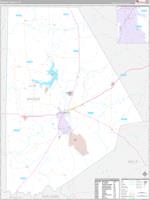 Brown, Tx Carrier Route Wall Map