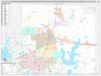 Collin, Tx Carrier Route Wall Map