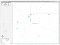 Comanche, Ks Carrier Route Wall Map