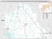 Desoto Parish (), La Carrier Route Wall Map