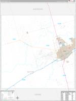 Ector, Tx Carrier Route Wall Map