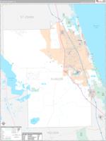 Flagler, Fl Carrier Route Wall Map