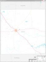 Garza, Tx Carrier Route Wall Map