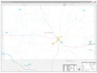 Gillespie, Tx Carrier Route Wall Map