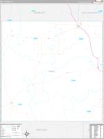 Hall, Tx Carrier Route Wall Map