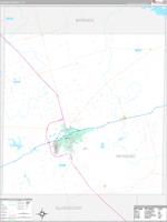 Howard, Tx Carrier Route Wall Map