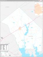 Jackson, Tx Carrier Route Wall Map