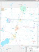 Jefferson, Wi Carrier Route Wall Map