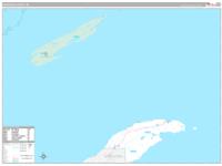 Keweenaw, Mi Carrier Route Wall Map