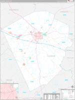 Laurens, Ga Carrier Route Wall Map
