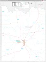 Mcculloch, Tx Carrier Route Wall Map