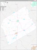 Milam, Tx Carrier Route Wall Map