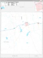 Mitchell, Tx Carrier Route Wall Map